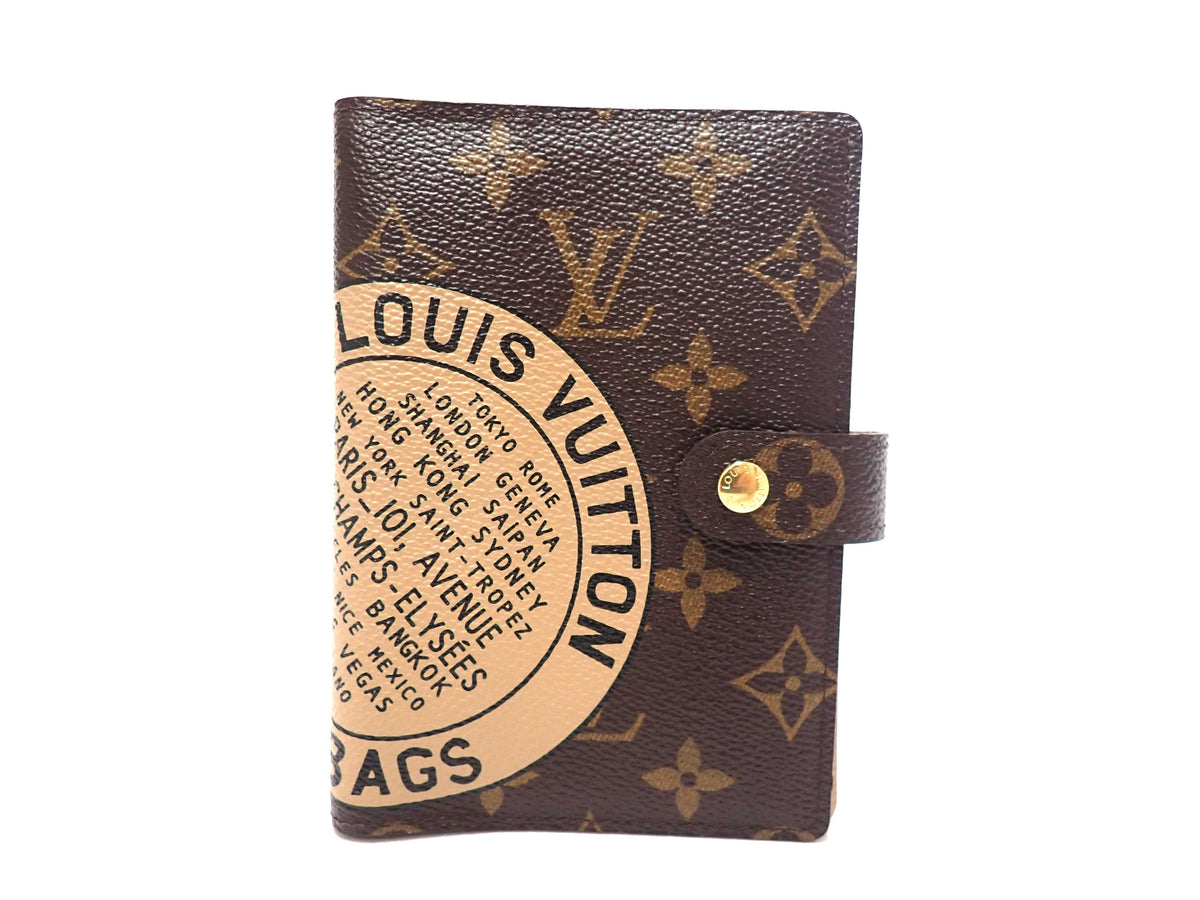 Louis Vuitton Monogram Agenda Bureau Note Cover Notebook Cover Brown