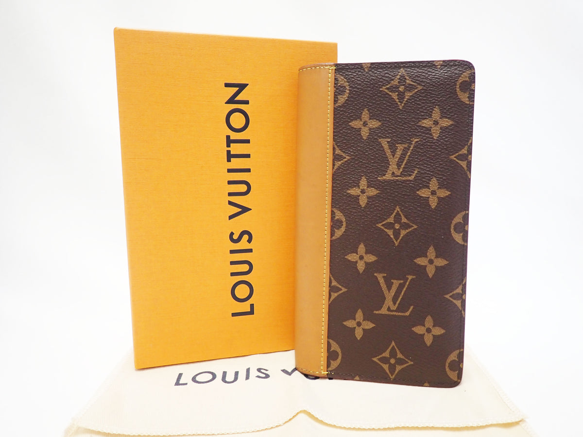 Louis Vuitton LV Long Wallet Monogram Brazza M69029 Men's Browns Japan  Used