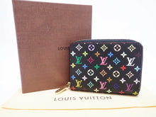 Load image into Gallery viewer, LOUIS VUITTON Monogram Multicolor Zippy Purse Wallet M93740 Black