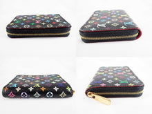 Load image into Gallery viewer, LOUIS VUITTON Monogram Multicolor Zippy Purse Wallet M93740 Black