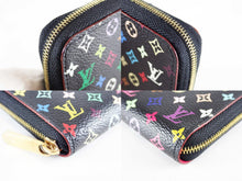 Load image into Gallery viewer, LOUIS VUITTON Monogram Multicolor Zippy Purse Wallet M93740 Black