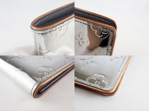 Authentic LOUIS VUITTON Monogram Mirror Bifold Slender Wallet Men's Slender M80806 Rare