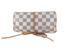 Load image into Gallery viewer, Louis Vuitton Damier Azur Trousse Bijoux Pliable Jewelry Accessories Case N47837