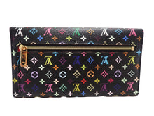 Load image into Gallery viewer, LOUIS VUITTON Monogram Multicolor Long Wallet Eugenie M93738 Black Trifold