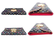 Load image into Gallery viewer, LOUIS VUITTON Monogram Multicolor Long Wallet Eugenie M93738 Black Trifold