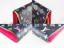 Load image into Gallery viewer, LOUIS VUITTON Monogram Multicolor Long Wallet Eugenie M93738 Black Trifold