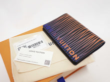 Load image into Gallery viewer, LOUIS VUITTON Monogram Epi Card Holder Pocket Organizer M82583 Blue Orange