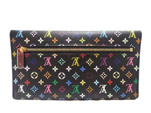 Load image into Gallery viewer, LOUIS VUITTON Monogram Multicolor Long Wallet Eugenie M93738 Black Trifold