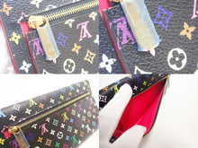 Load image into Gallery viewer, LOUIS VUITTON Monogram Multicolor Long Wallet Eugenie M93738 Black Trifold