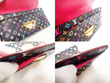 Load image into Gallery viewer, LOUIS VUITTON Monogram Multicolor Long Wallet Eugenie M93738 Black Trifold