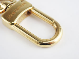 Louis Vuitton Key Ring Bag Charm Pastilles Chain Gold Tone Multicolor Blue