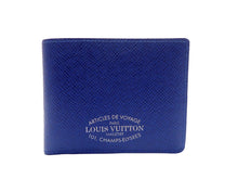 Load image into Gallery viewer, Louis Vuitton Bifold Wallet Multiple Blue M30383 Rare