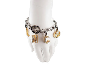 Gucci x Balenciaga The Hacker Project Bracelet Charm With Crystals