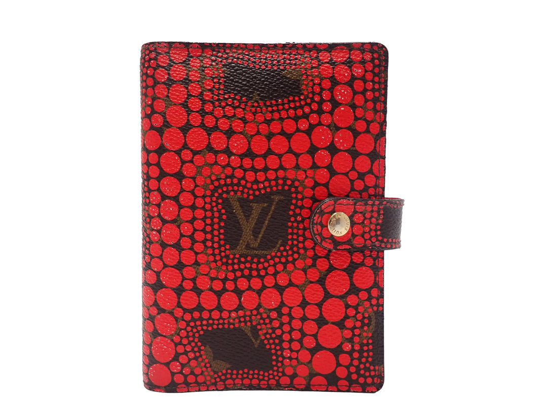 Louis Vuitton Monogram Agenda PM Kusama Yayoi Diary Cover R21132 Rare