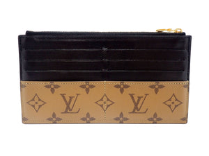 LOUIS VUITTON Long Wallet Monogram Reverse Slim Purse M80390 Zipper