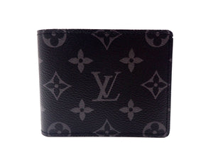 Louis Vuitton Monogram Eclipse Slender Wallet Bifold Card M62294 Men's