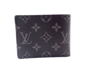 Louis Vuitton Monogram Eclipse Slender Wallet Bifold Card M62294 Men's