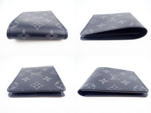 Load image into Gallery viewer, Louis Vuitton Monogram Eclipse Slender Wallet Bifold Card M62294 Men&#39;s