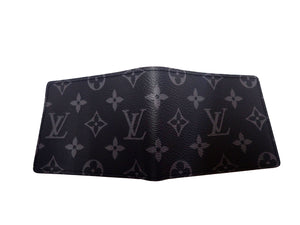 Louis Vuitton Monogram Eclipse Slender Wallet Bifold Card M62294 Men's