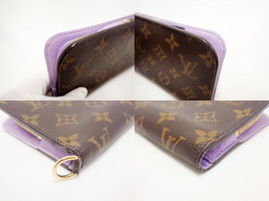 Louis Vuitton Long Monogram Wallet Insolite M60605 Light Purple Purse Browns